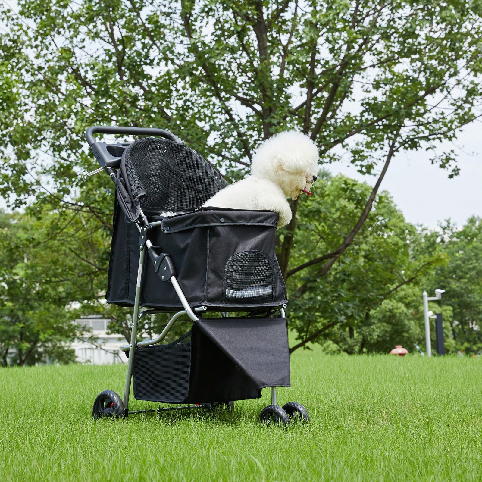 Pet Stroller Carrier - 3 Wheels Pet Stroller, Cats And