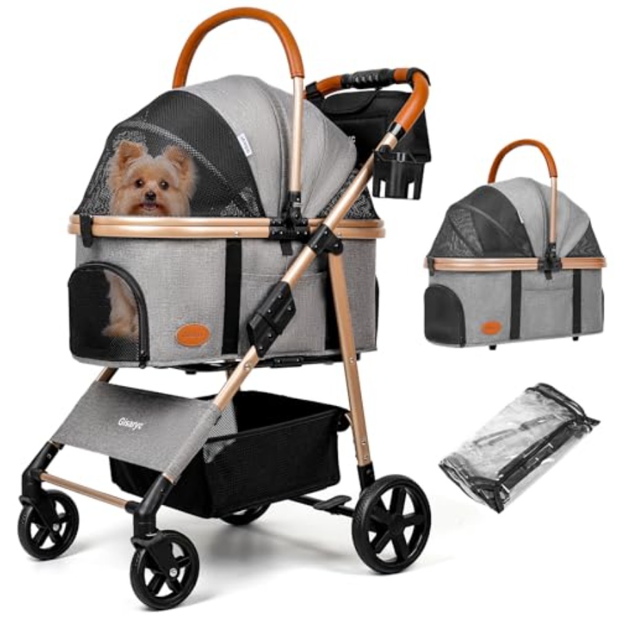 Pet Stroller Carrier - Dog Cat Stroller for Small/Medium Pets