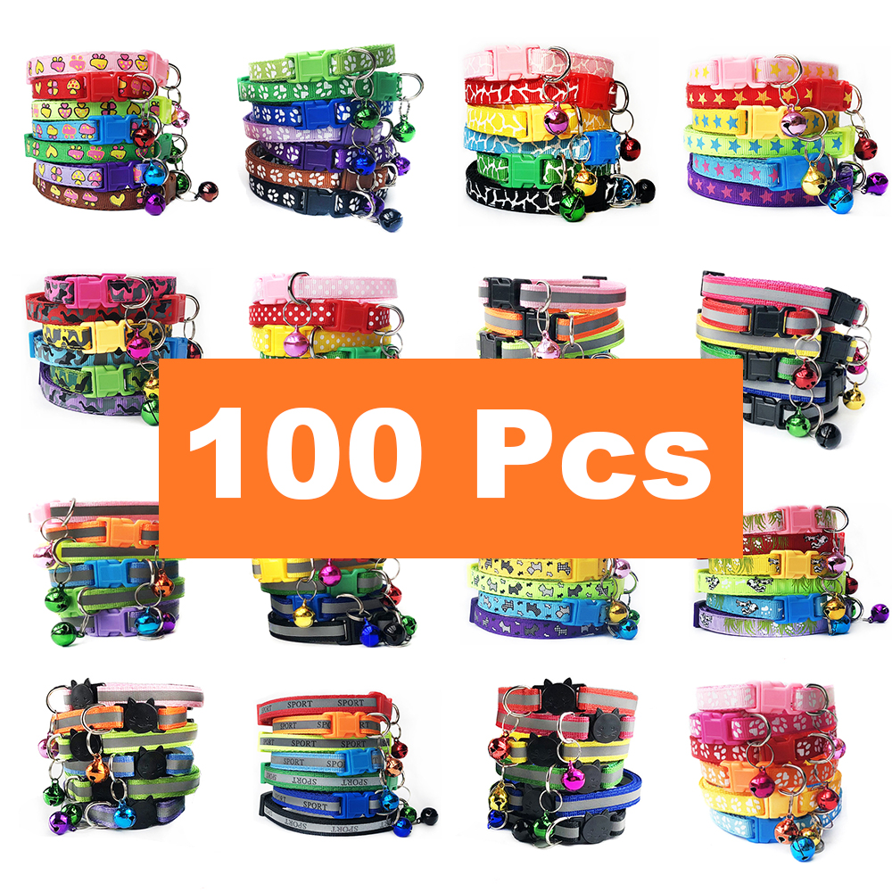 Pet Supplies Wholesale - 100Pcs Wholesale Collars for Cat Collar