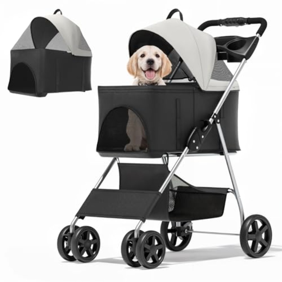Pet Stroller Carrier - Pet stroller for small medium dogs,