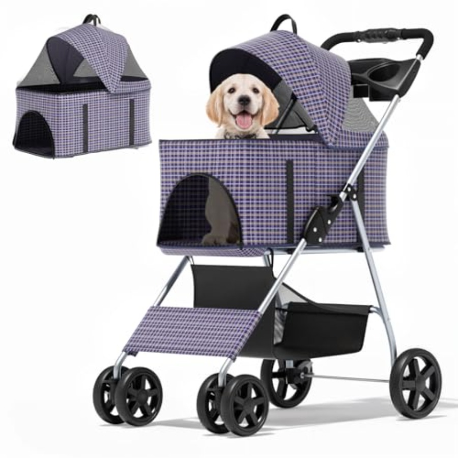 Pet Stroller Carrier - Pet stroller for small medium dogs,