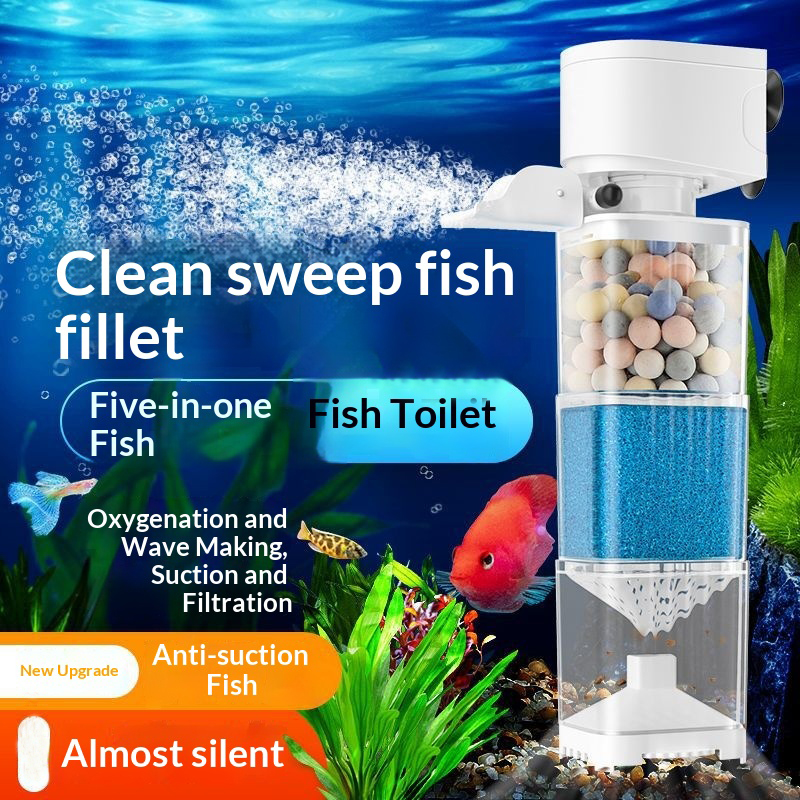 Fish Tank Filter Pump - 6 In1 Aquarium Filter Pump Fish