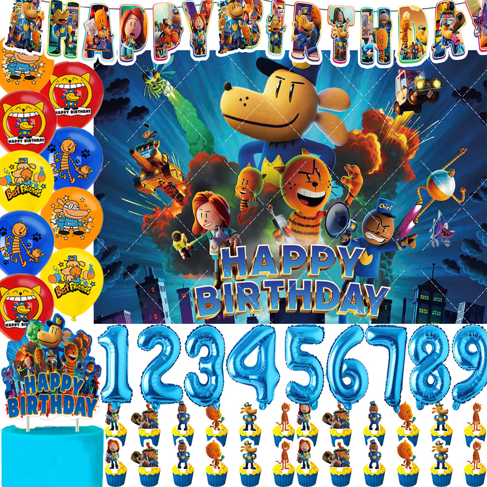 Pet Supplies Warehouse - Cartoon Movie Dogs Man Theme Birthday