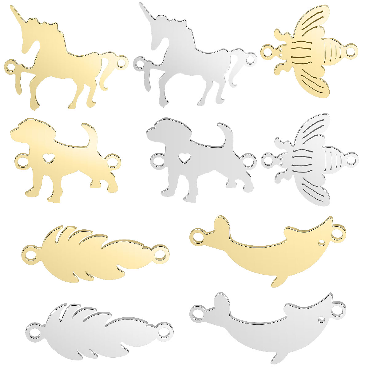 Pet Supplies Wholesale - 10 Pcs Bulk Stainless Steel Animal