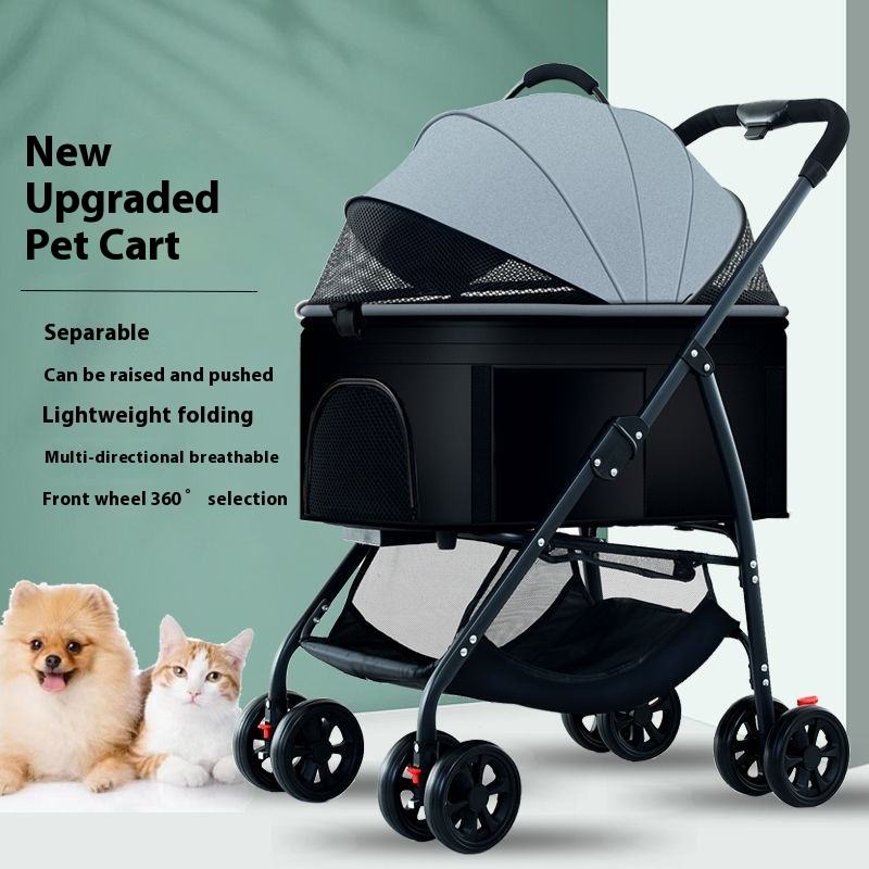 Pet Stroller Carrier - Pet Dog Stroller 3-in-1 Dog Wagon