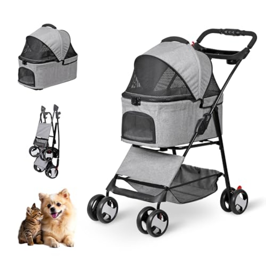 Pet Stroller Carrier - Pet Stroller for Small Medium Dogs