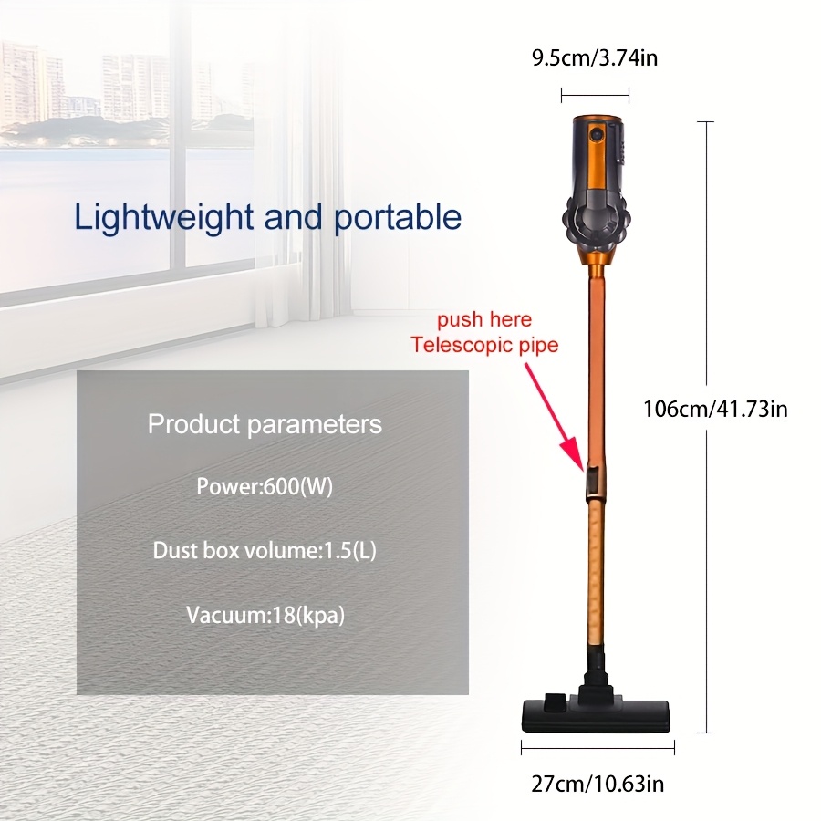 600W 110V 18KPa Corded Stick V - Pet Supplies Hours 评论和价格