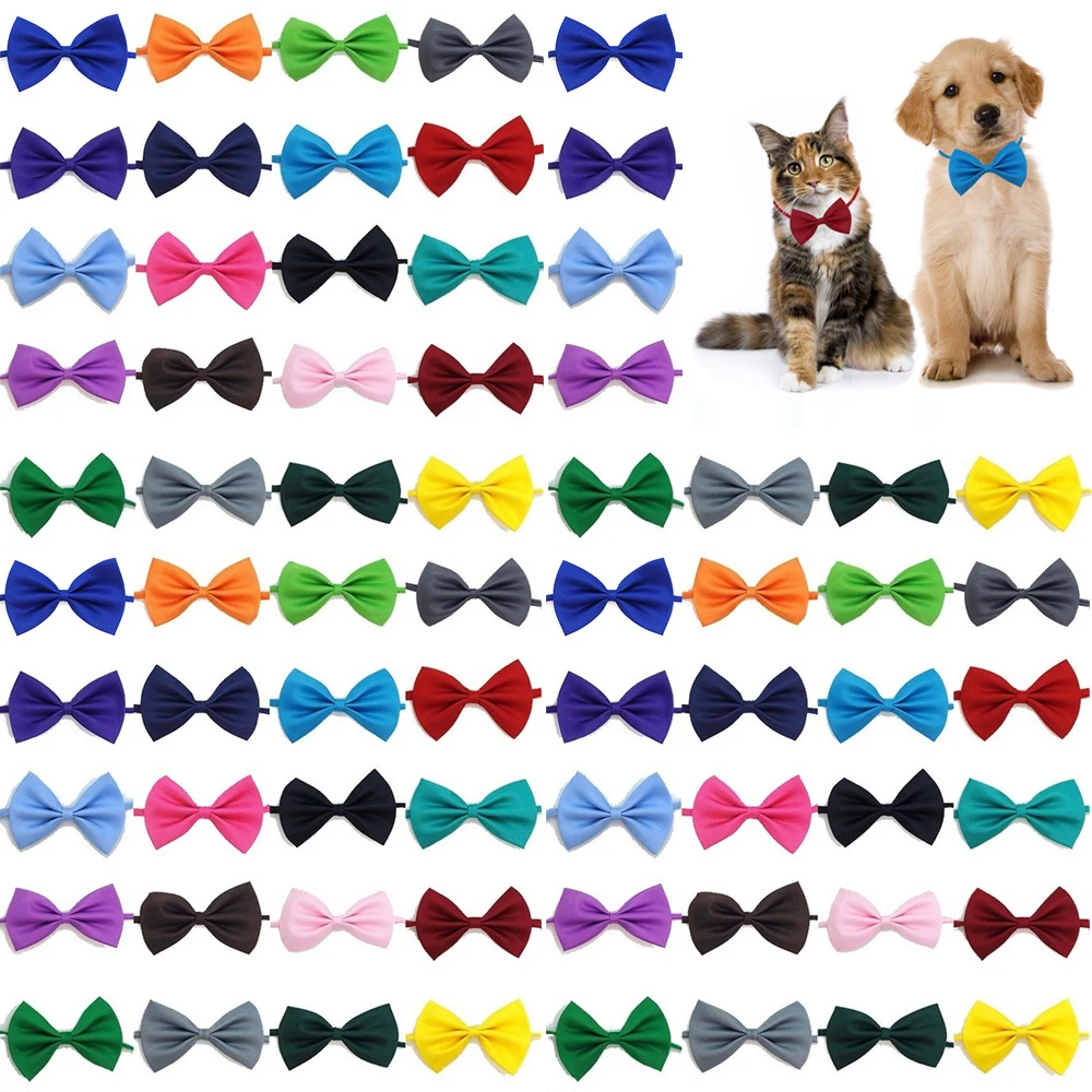 50/100pcs Dog Bows Mix Colors  - Pet Supplies Wholesale 评论和价格