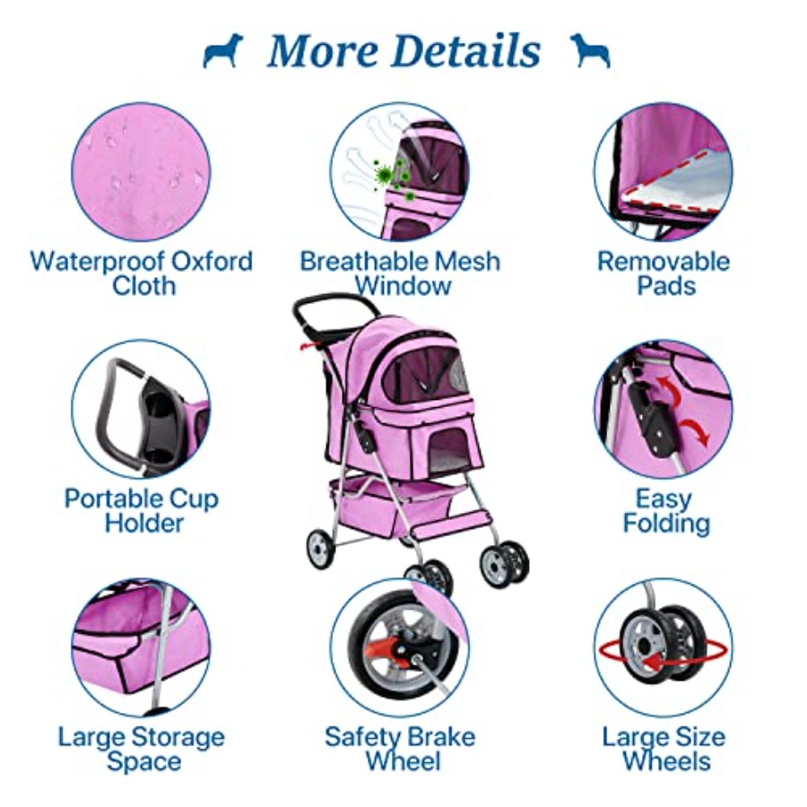 Pet stroller for small medium  - Pet Stroller Carrier 评论和价格