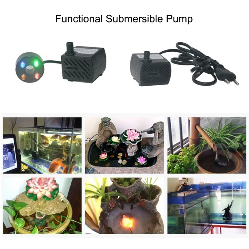 220~240V Ultra-Quiet Submersib - Fish Tank Filter Pump 评论和价格