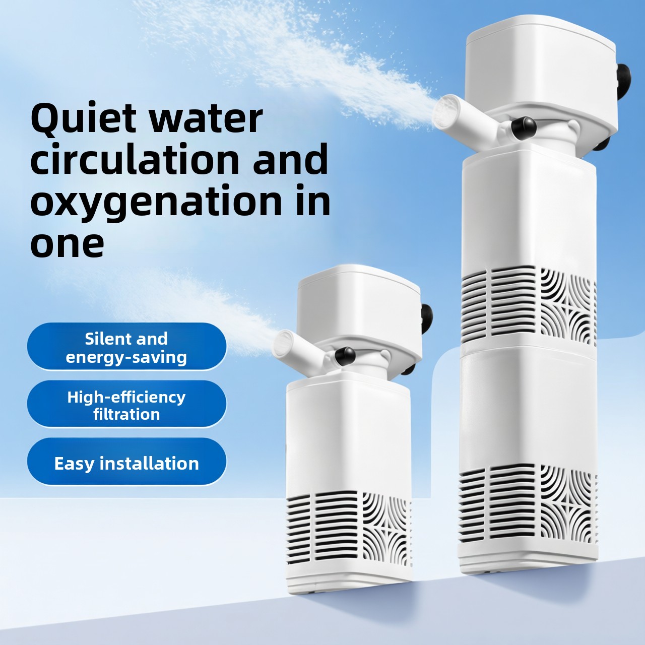 Ultra-Quiet Small Three-In-One - Fish Tank Filter Pump 评论和价格