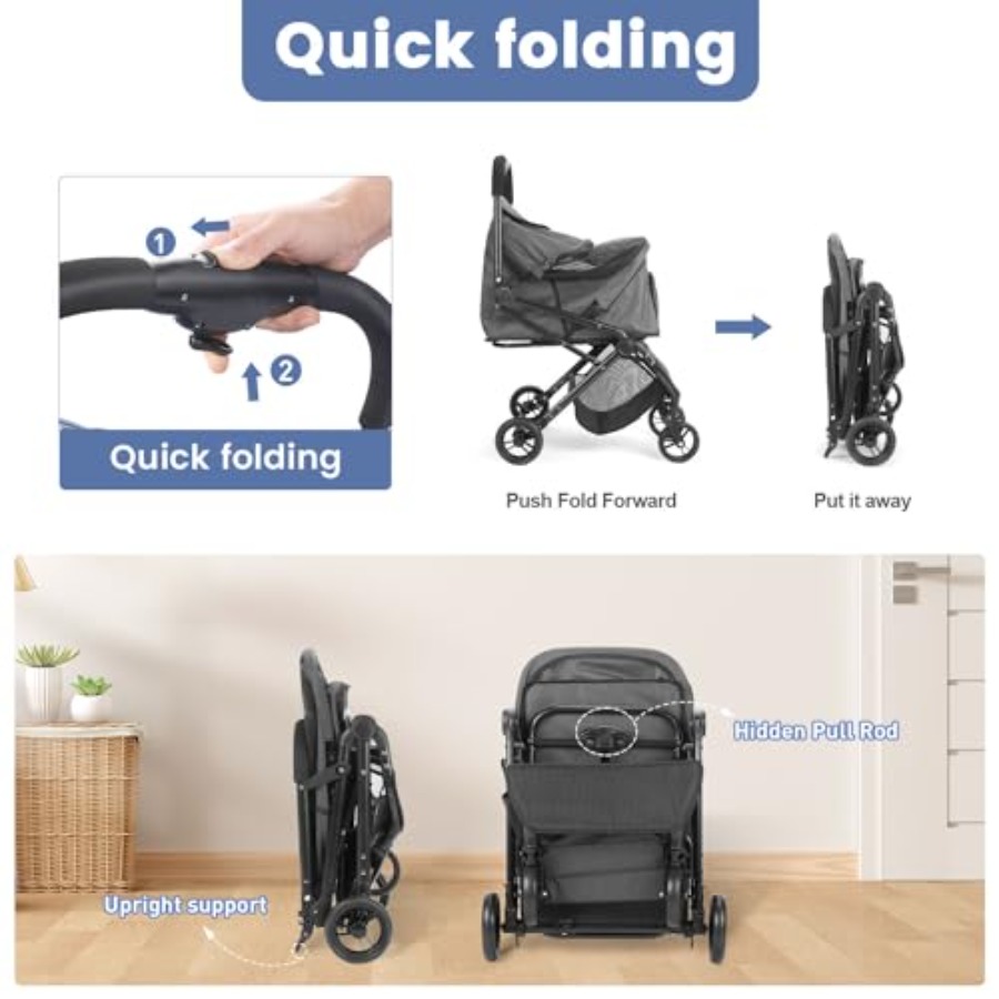 Pet Stroller for Medium Small  - Pet Stroller Carrier 评论和价格