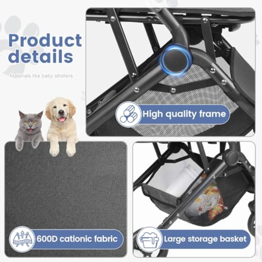 Pet Stroller for Medium Small  - Pet Stroller Carrier 评论和价格