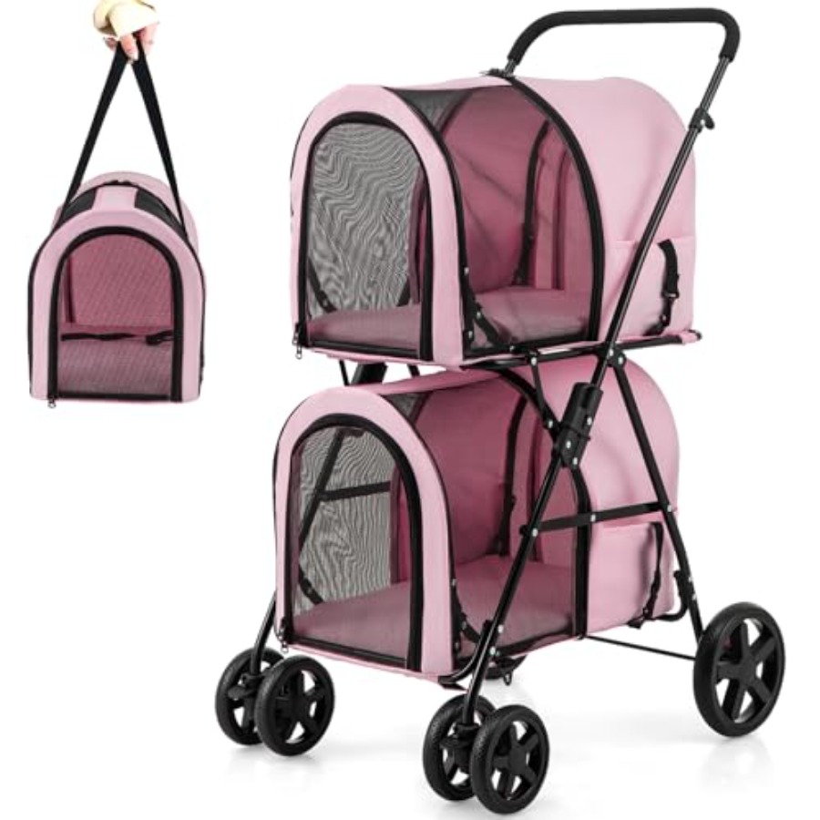Pet stroller for small to medi - Pet Stroller Carrier 评论和价格