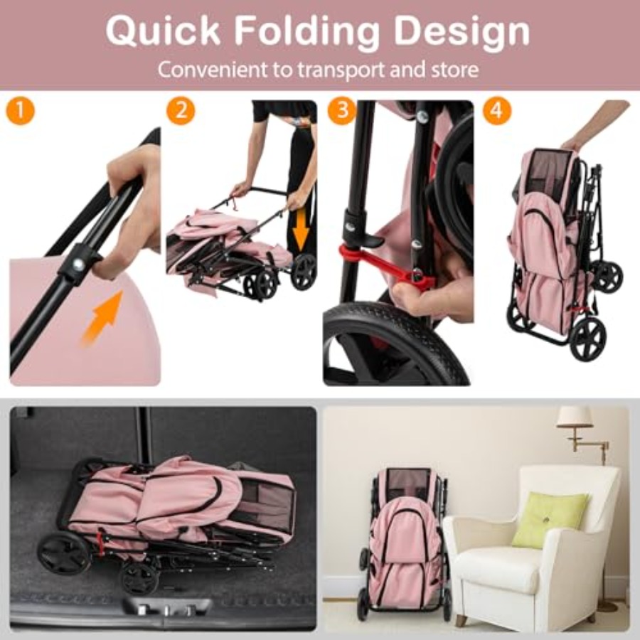 Pet stroller for small to medi - Pet Stroller Carrier 评论和价格