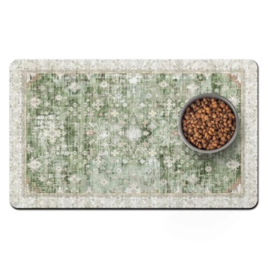 Pet Food Mats for Floor, Absor - Pet Supplies Dog Food 评论和价格