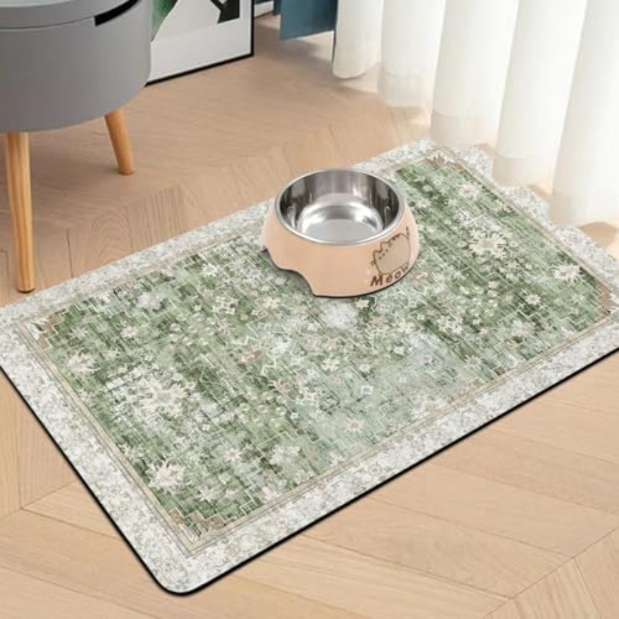 Pet Food Mats for Floor, Absor - Pet Supplies Dog Food 评论和价格