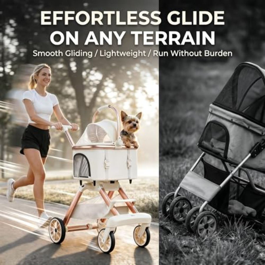 All-Terrain Pet Stroller for S - Pet Stroller Carrier 评论和价格