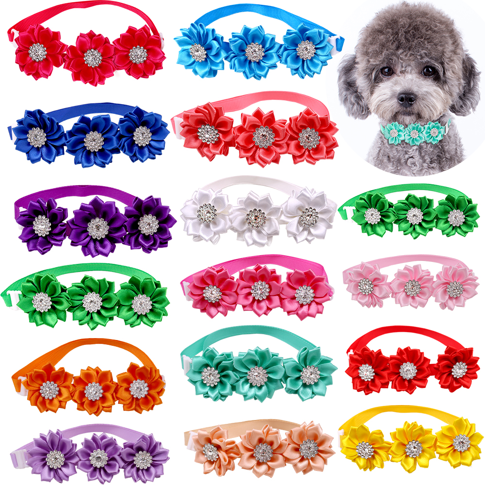 20/50pcs Dog Bow Tie Dog Flowe - Pet Supplies Hours 评论和价格