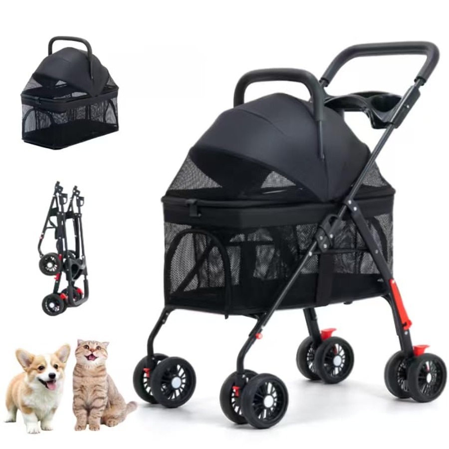 3-in-1 Pet Stroller for Small/ - Pet Stroller Carrier 评论和价格
