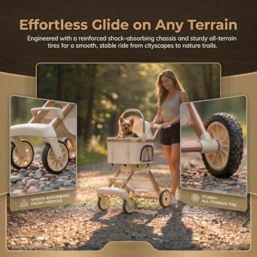 All-Terrain Pet Stroller for S - Pet Stroller Carrier 评论和价格