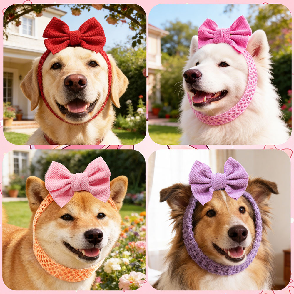 50PCS Dog Bows Elastic Bands C - Pet Supplies Wholesale 评论和价格
