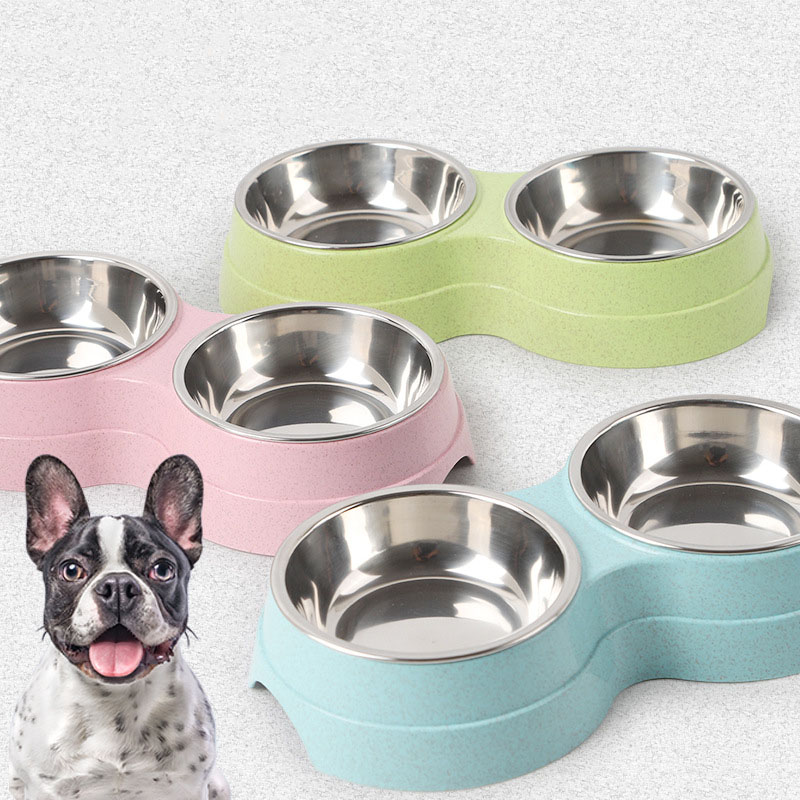 Double Bowls Stainless Steel P - Pet Supplies Dog Food 评论和价格