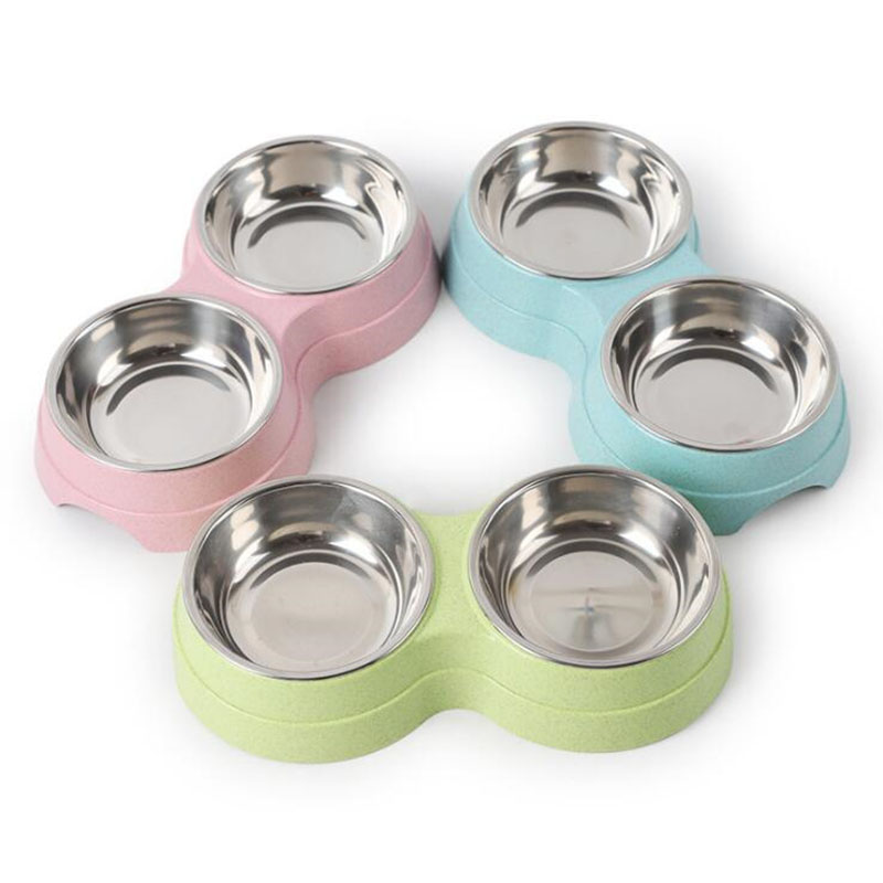 Double Bowls Stainless Steel P - Pet Supplies Dog Food 评论和价格