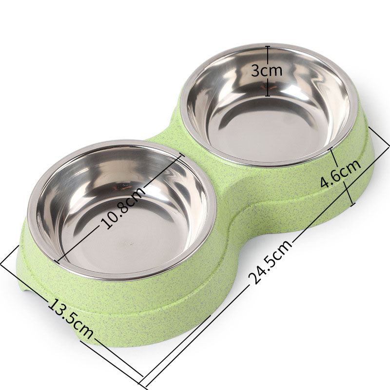 Double Bowls Stainless Steel P - Pet Supplies Dog Food 评论和价格
