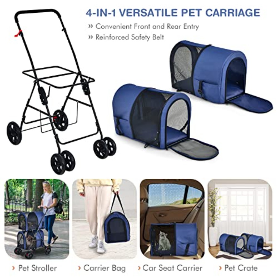 Pet stroller for small to medi - Pet Stroller Carrier 评论和价格
