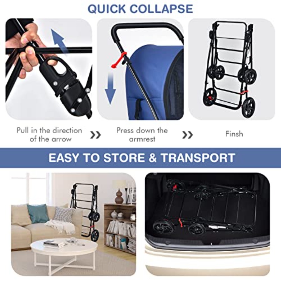 Pet stroller for small to medi - Pet Stroller Carrier 评论和价格