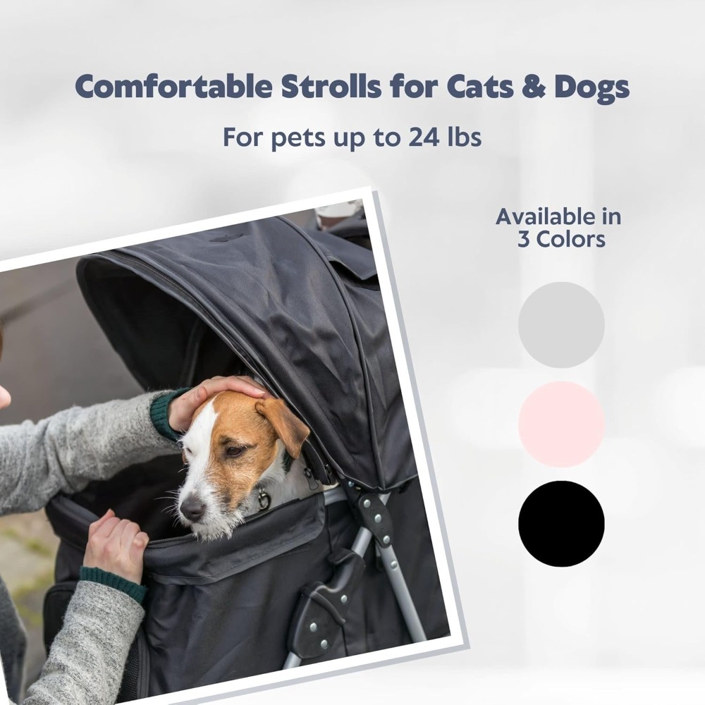 Foldable Pet Stroller for Cats - Pet Stroller Carrier 评论和价格
