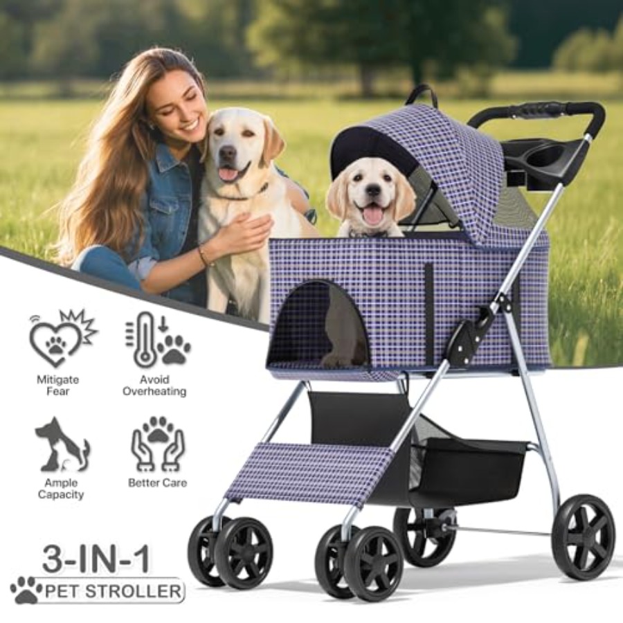 Pet stroller for small medium  - Pet Stroller Carrier 评论和价格