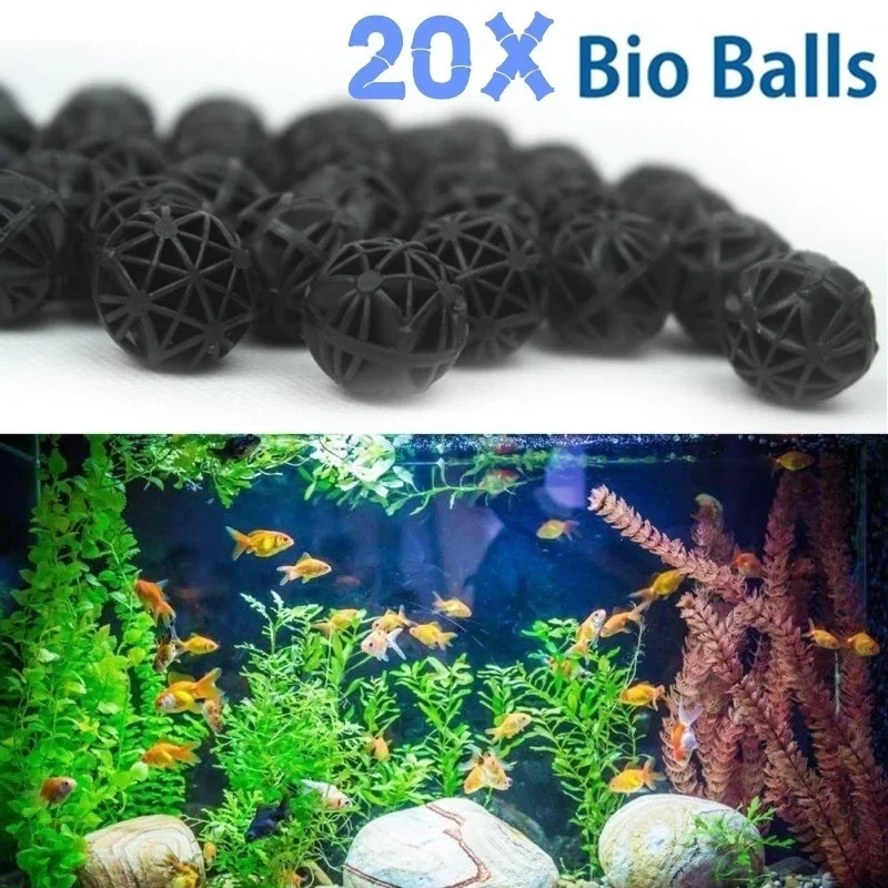 20Pcs 16mm Aquarium Filter Bio - Fish Tank Filter Pump 评论和价格