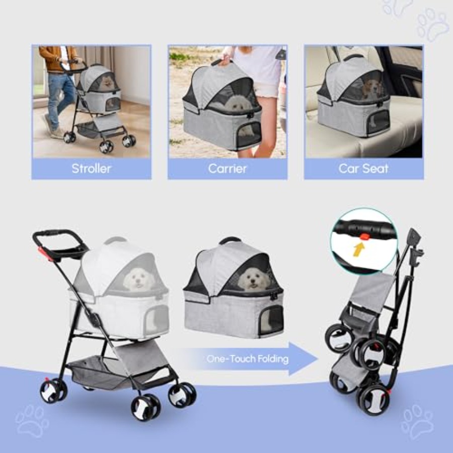 Pet Stroller for Small Medium  - Pet Stroller Carrier 评论和价格