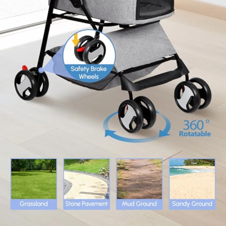Pet Stroller for Small Medium  - Pet Stroller Carrier 评论和价格